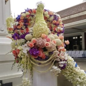 จัดดอกไม้งานศพ จัดดอกไม้หน้าเมรุ