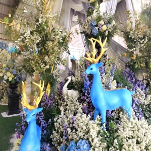 จัดดอกไม้หน้าเมรุ แนวป่าหิมพาน